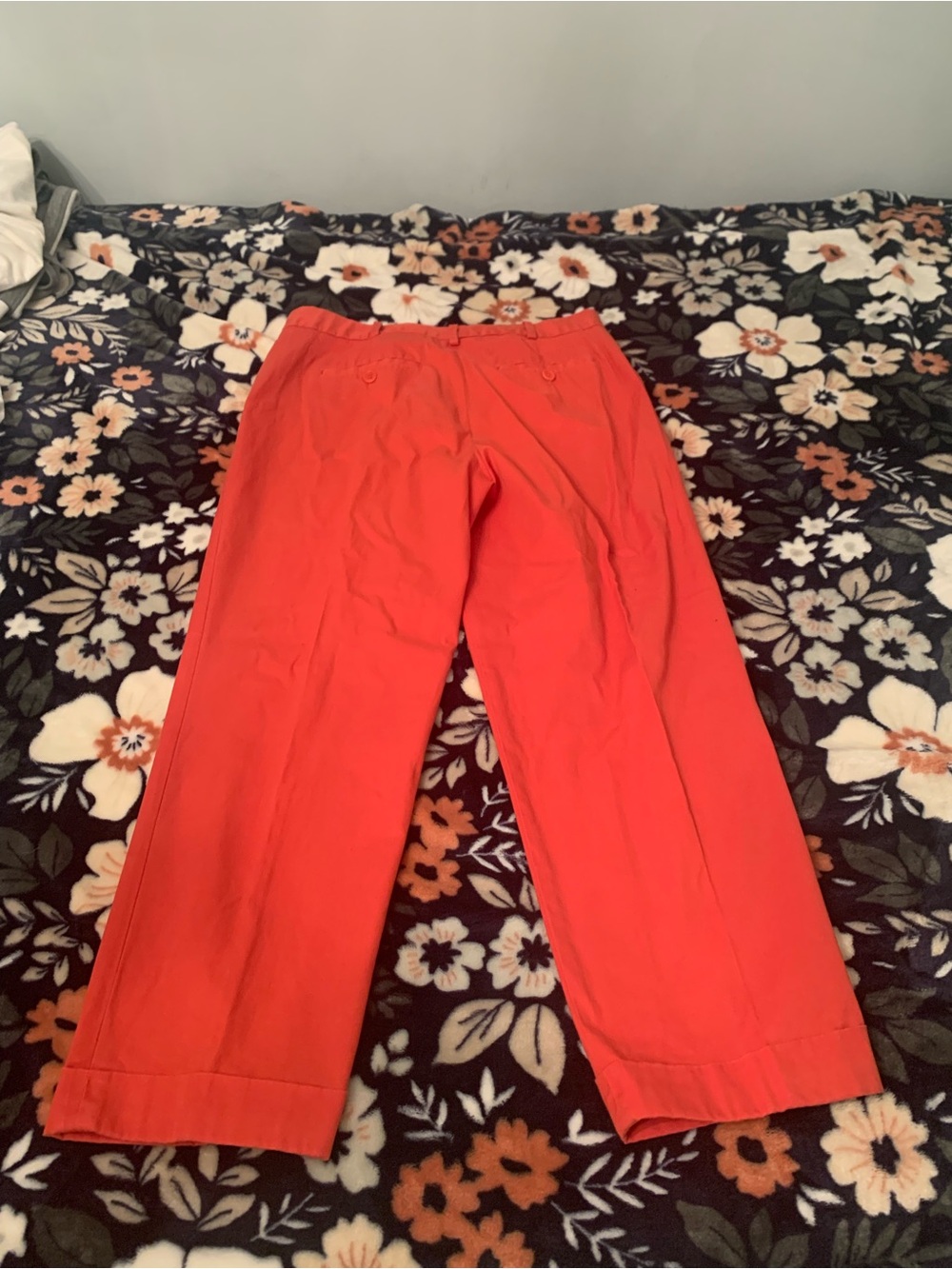 Talbots coral Straight-Leg Chinos